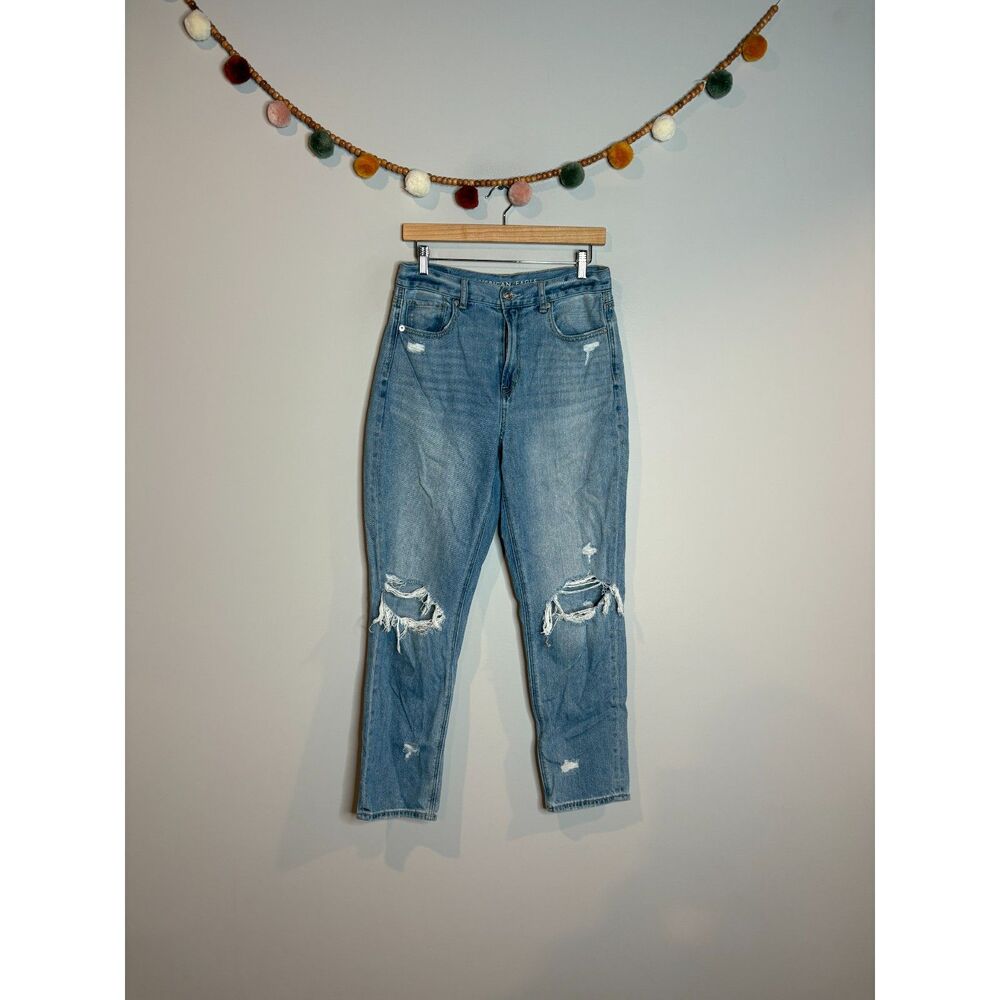 American Eagle distressed Mom jeans
